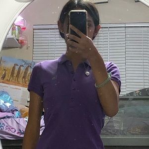Purple Lacoste polo💜